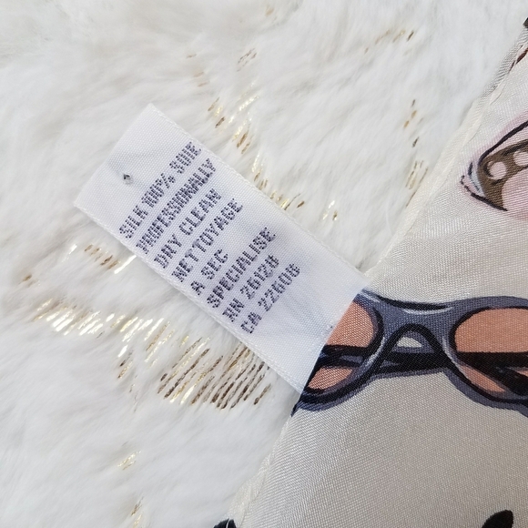 ECHO Silk Sunglass Print Vintage Scarf - Picture 7 of 7